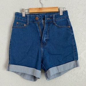 High-rise Jean Shorts